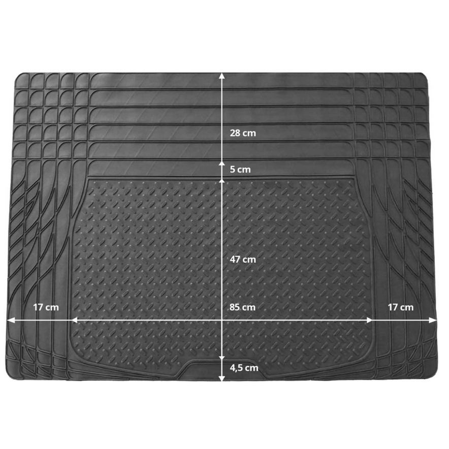 Universal Rubber Trunk Mat – 120x80cm Cut-to-Fit Boot Liner