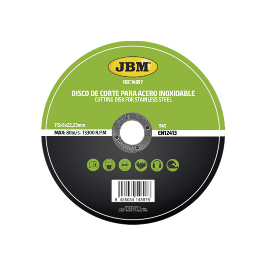 T41 Cutting Disc for Stainless Steel 115x1mm – High-Performance Cutting 50pcs