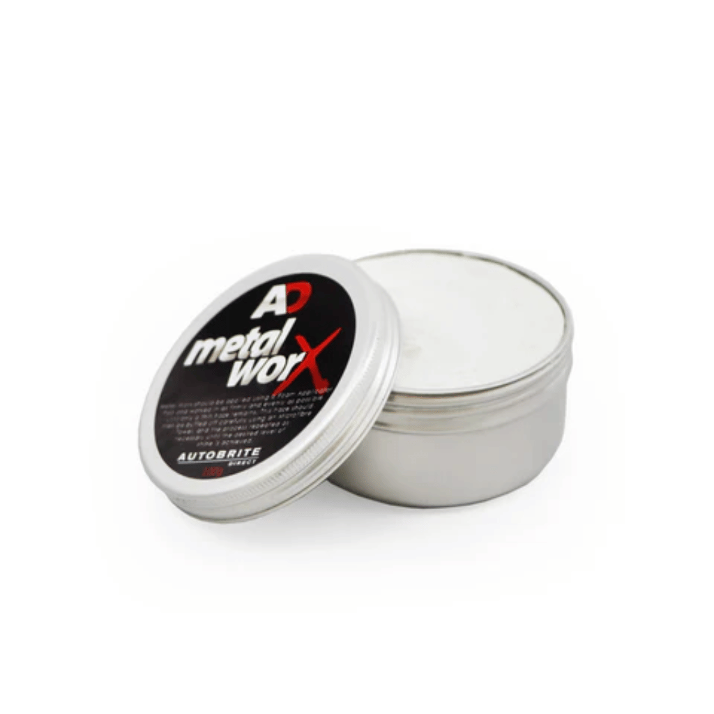 Autobrite Direct MetalWorx Metal Cleaner & Polish 100 g – Chrome, Exhaust & Alloy Shine Paste