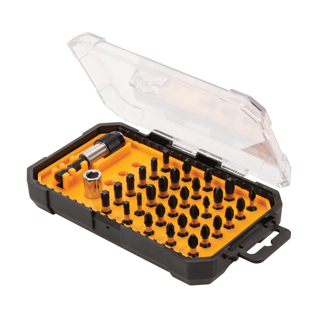 32-Piece Impact Screwdriver Bit Set – S2 Steel, Magnetic Holder
