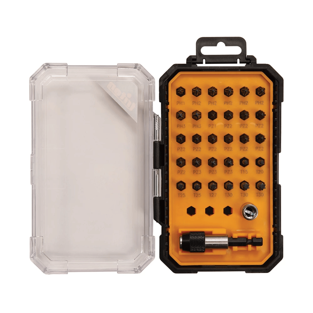 32-Piece Impact Screwdriver Bit Set – S2 Steel, Magnetic Holder