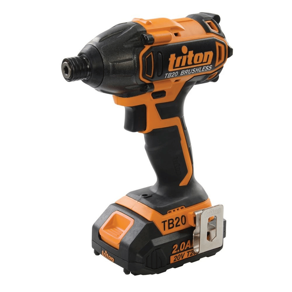 Triton T20 20 V Brushless Impact Driver Kit – 180 Nm Torque & 2×2 Ah Batteries