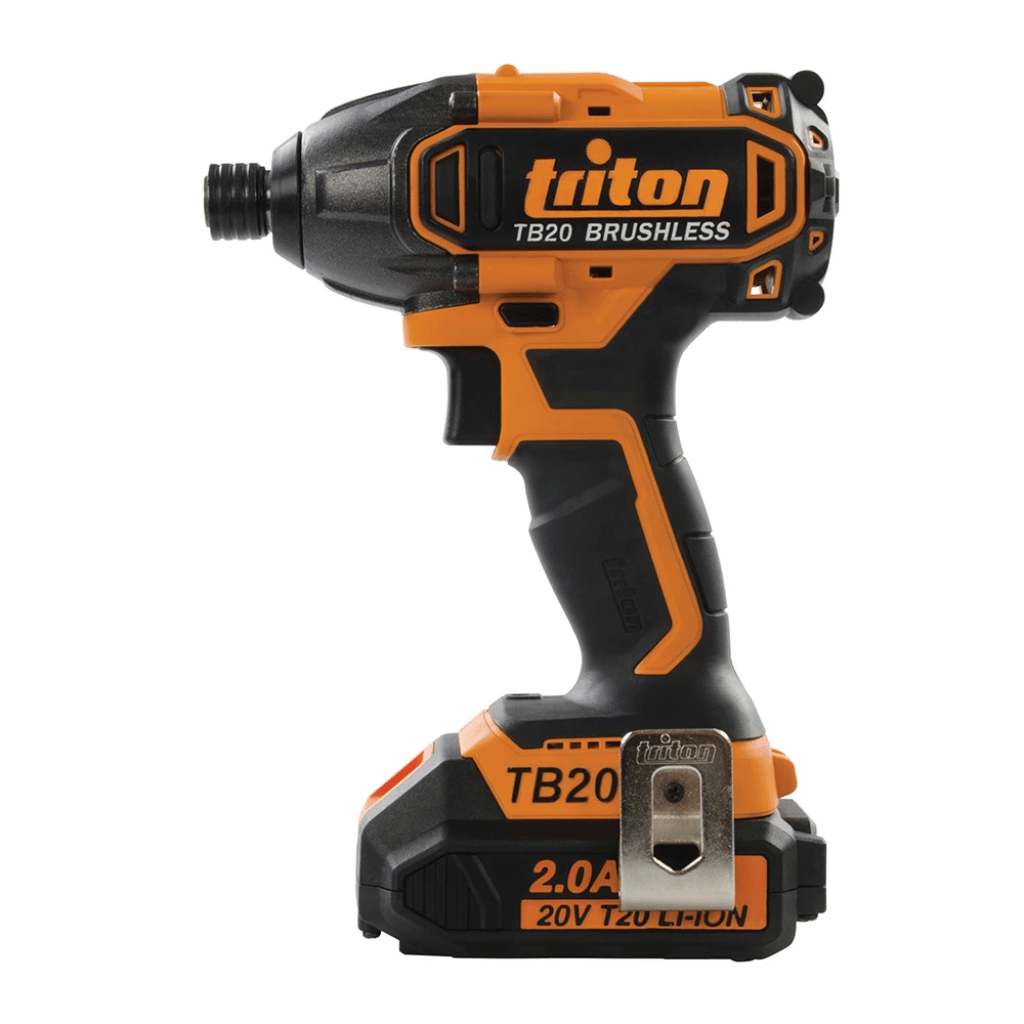 Triton T20 20 V Brushless Impact Driver Kit – 180 Nm Torque & 2×2 Ah Batteries