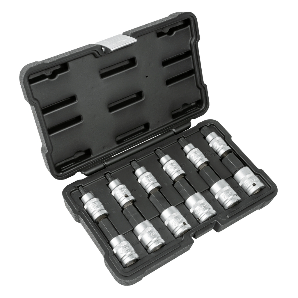 12-Piece 1/2'' Hex Bit Socket Set – Durable & Precision Engineered