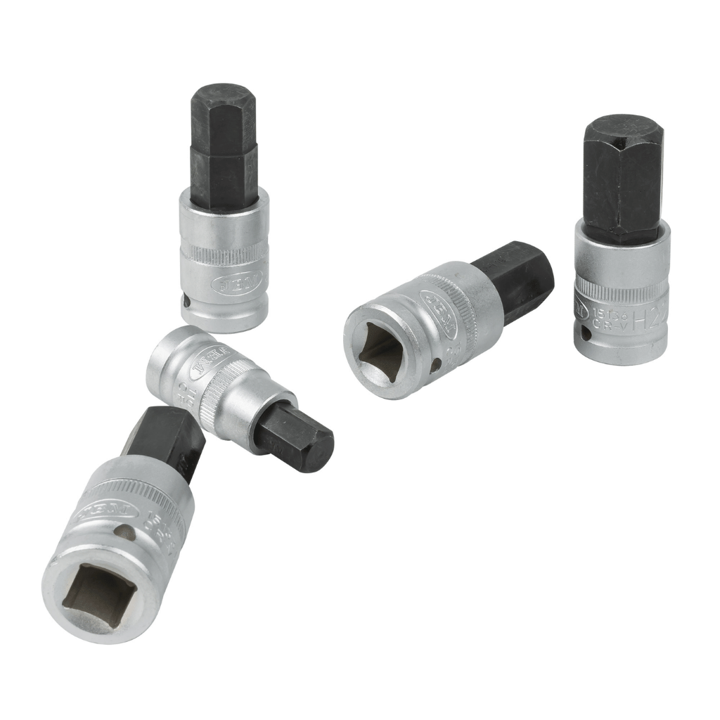 12-Piece 1/2'' Hex Bit Socket Set – Durable & Precision Engineered