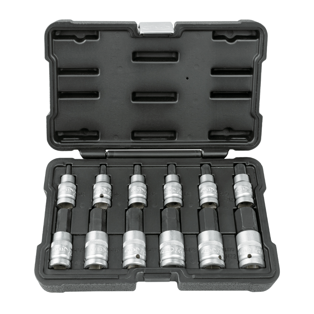 12-Piece 1/2'' Hex Bit Socket Set – Durable & Precision Engineered