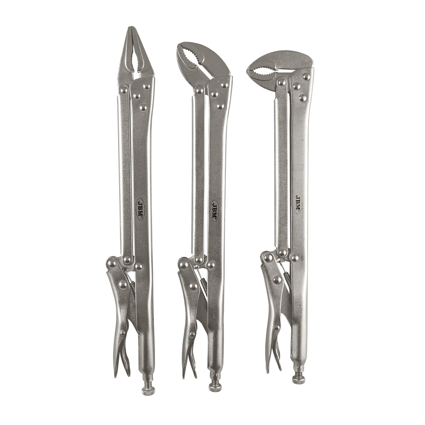 3-Piece Extra-Long Locking Pliers Set – Durable Clamps for Precision Work in Tight Spaces