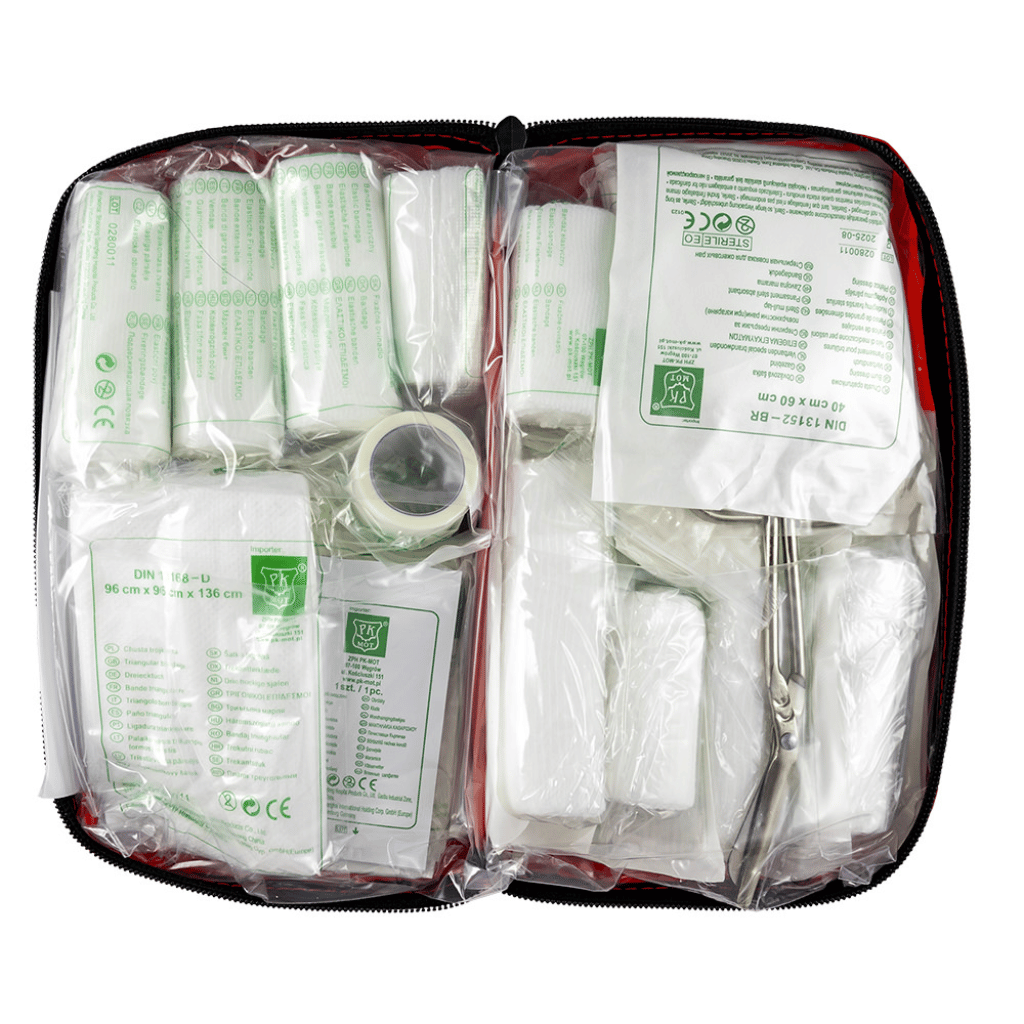DIN 13164 First‑Aid Kit – Compact Car & Travel Emergency Pack, Full Contents