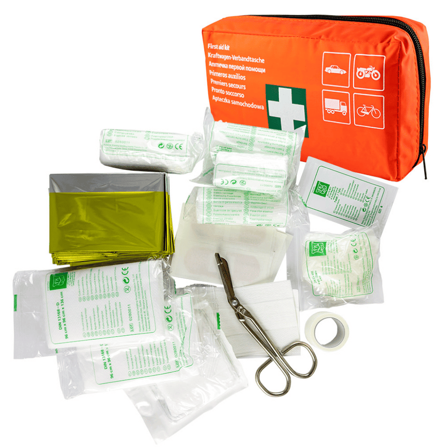 DIN 13164 First‑Aid Kit – Compact Car & Travel Emergency Pack, Full Contents