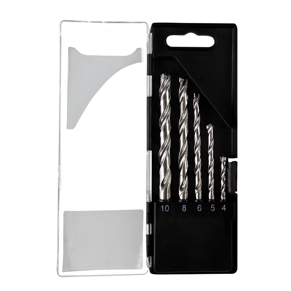 5-Piece Masonry Drill Bit Set Carbon Steel 4mm - 10mm