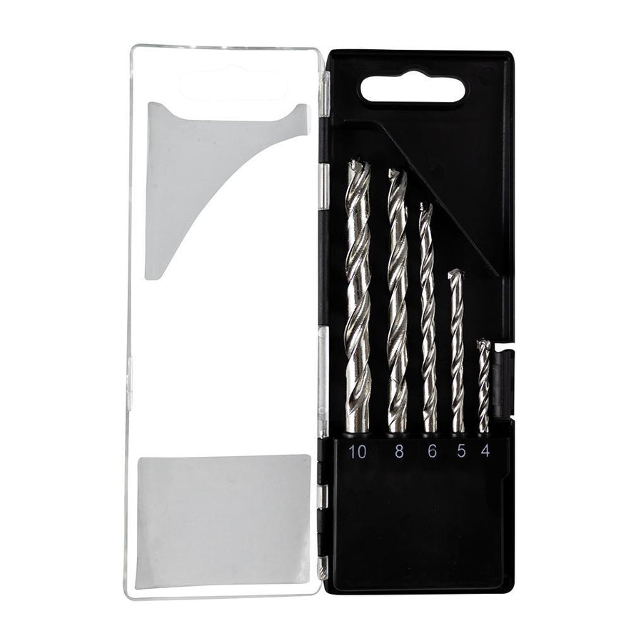 5-Piece Masonry Drill Bit Set Carbon Steel 4mm - 10mm