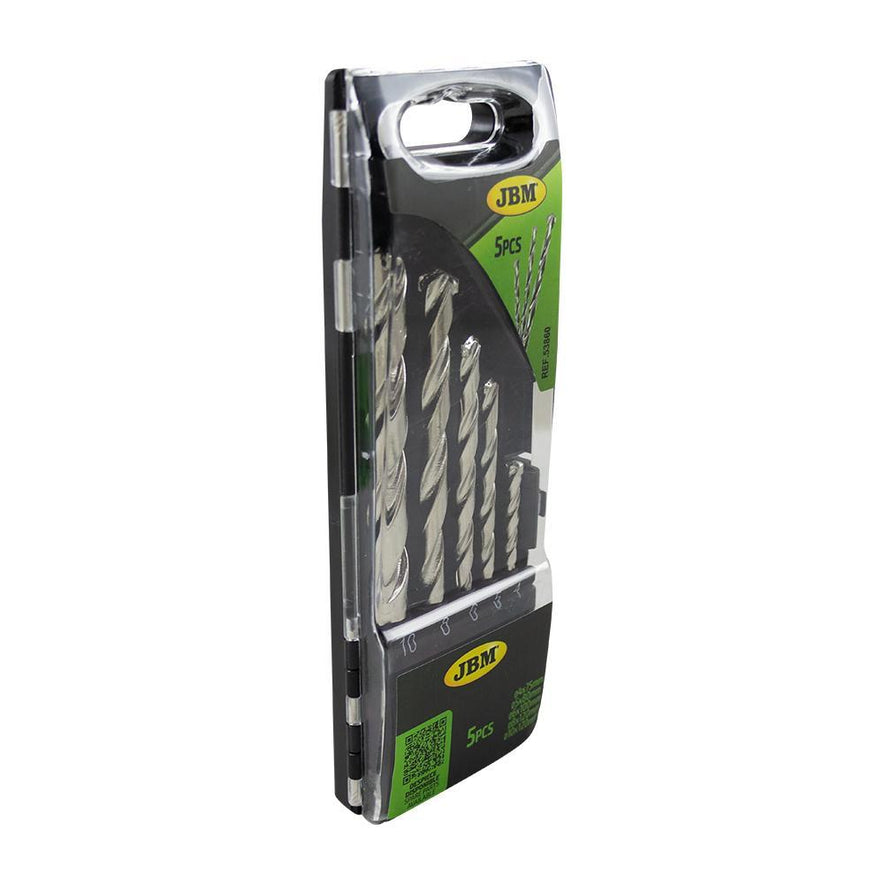 5-Piece Masonry Drill Bit Set Carbon Steel 4mm - 10mm