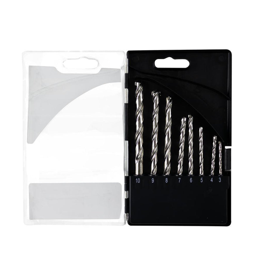 8-Piece Masonry Drill Bit Set (3-10mm) – Precision & Durability for Concrete & Brick