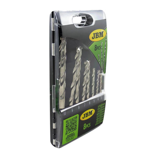 8-Piece Masonry Drill Bit Set (3-10mm) – Precision & Durability for Concrete & Brick