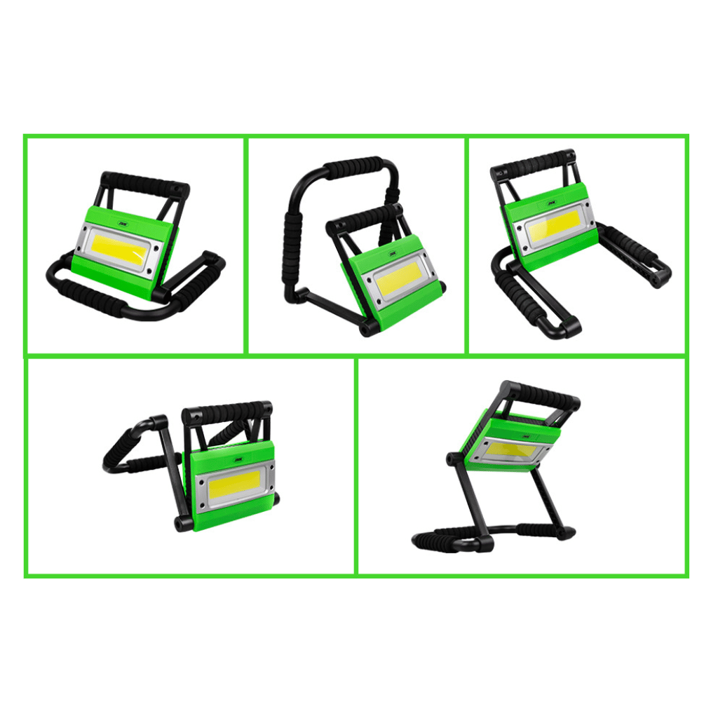 Rechargeable LED Work Light 1500 Lm – COB, Foldable Stand, Magnetic & Hook Mount