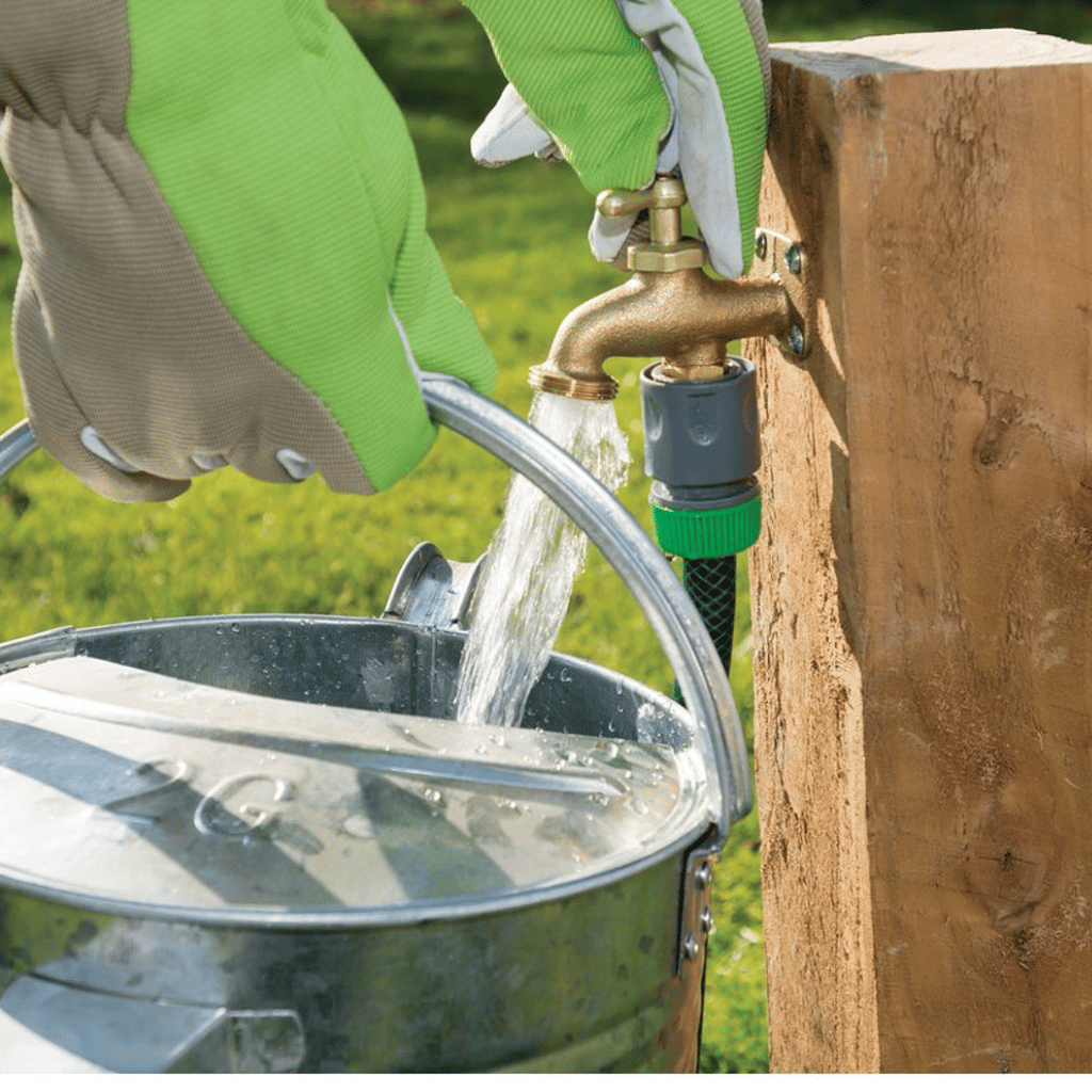 Draper 02251 Take‑Anywhere Brass Garden Tap – Solid Brass, Hoses Anywhere