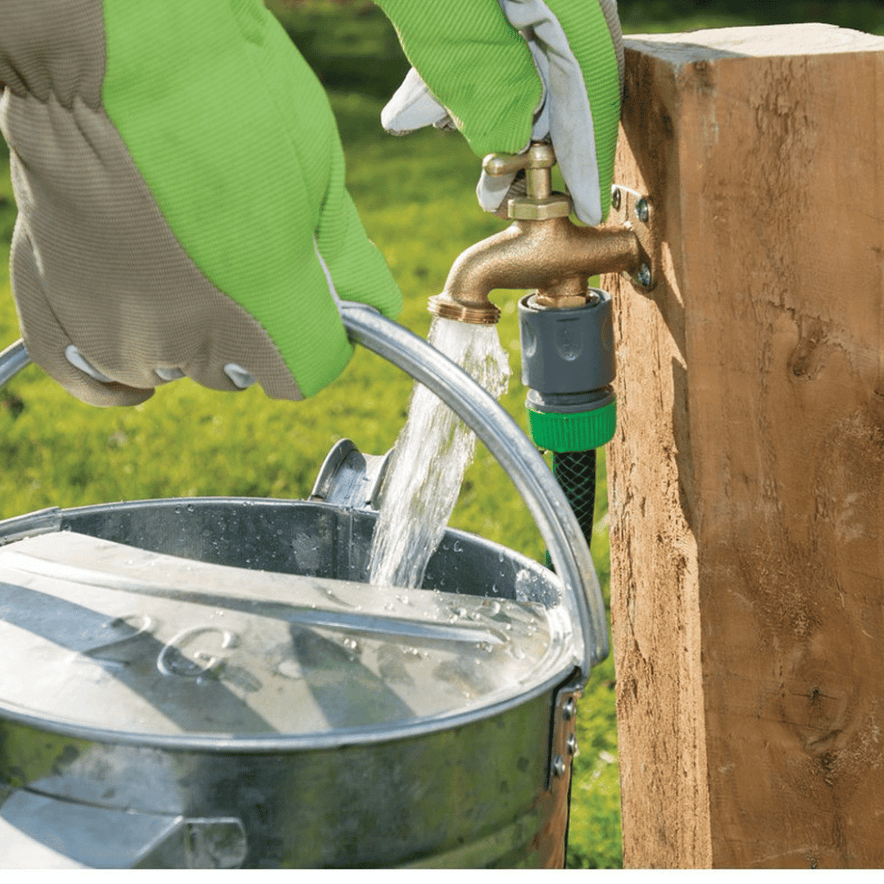 Draper 02251 Take‑Anywhere Brass Garden Tap – Solid Brass, Hoses Anywhere