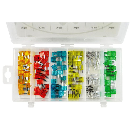Mini Fuse Assortment Kit (120 PCS) – Automotive Electrical Fuses