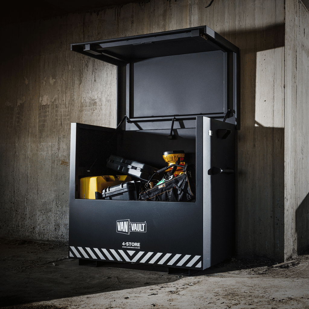 Van Vault 4‑Store Secure Tool Storage Box – 3 mm Steel, Dual BS‑5 Locks, 173 kg