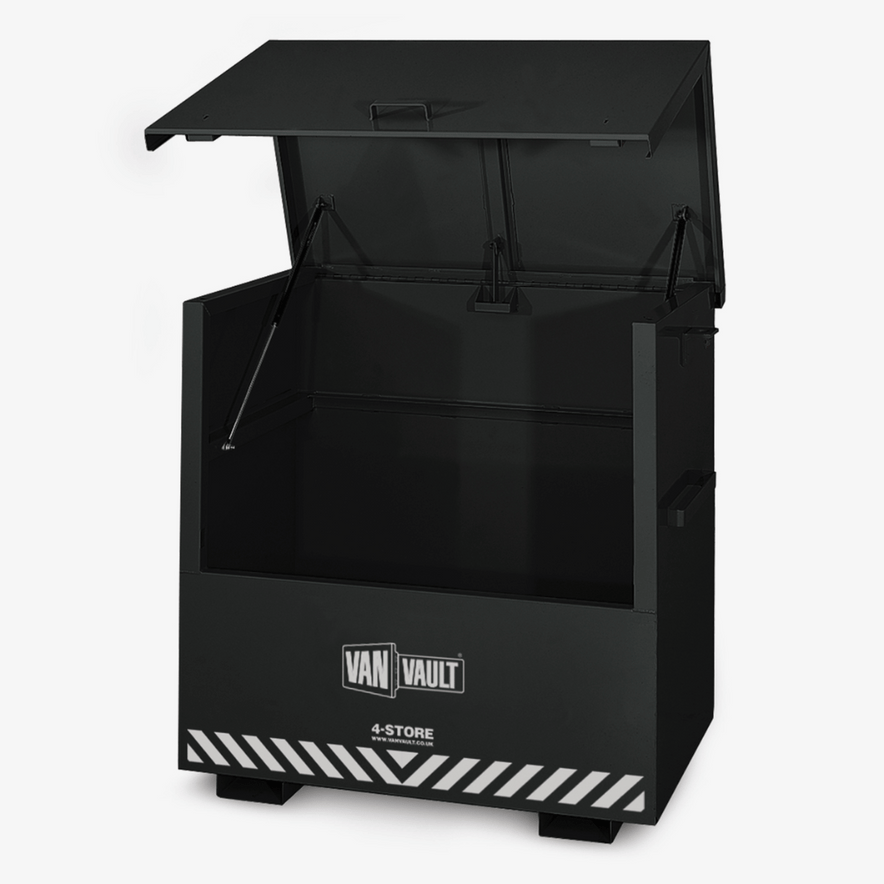 Van Vault 4‑Store Secure Tool Storage Box – 3 mm Steel, Dual BS‑5 Locks, 173 kg