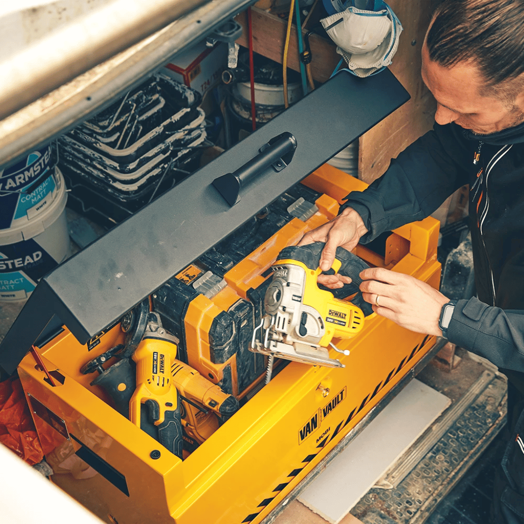 Van Vault Mobi Secure Tool Box with Docking Station – Compact Steel Vaultlock™, 32 kg