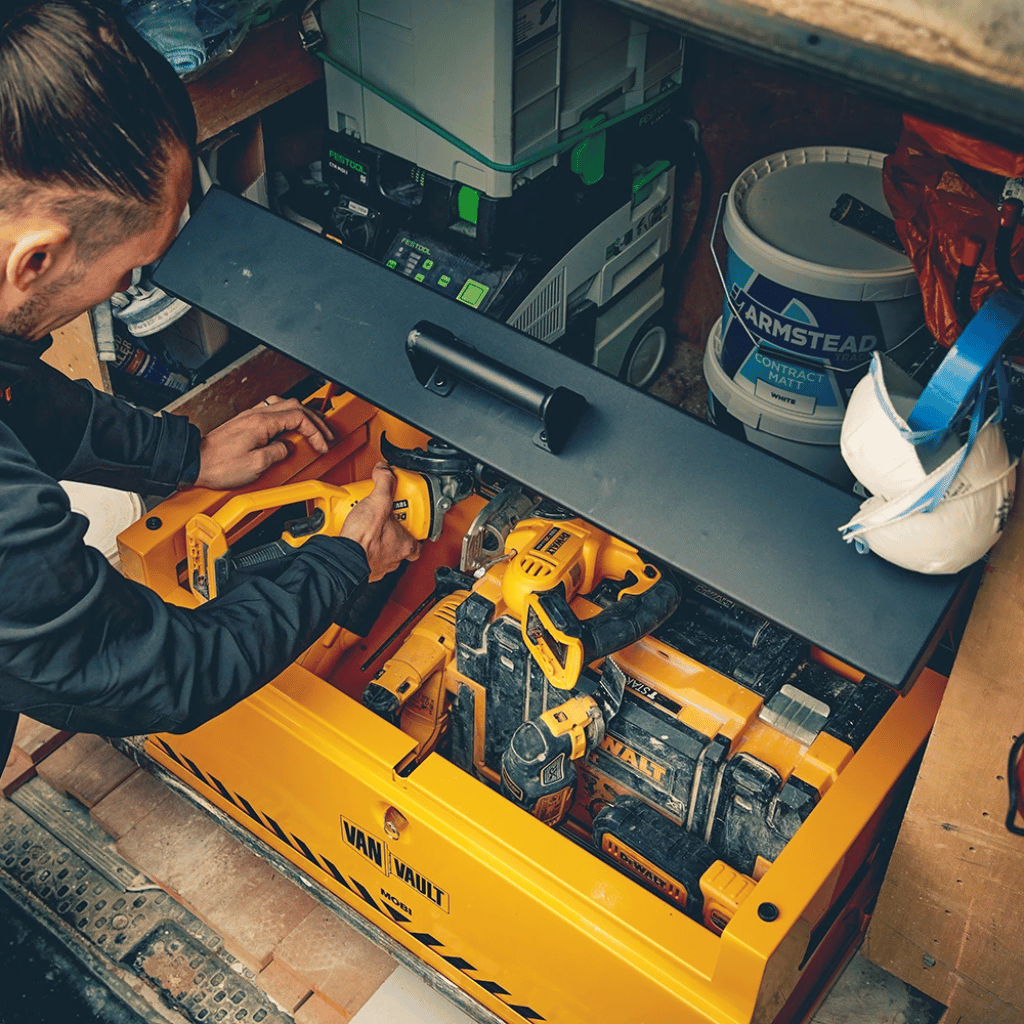 Van Vault Mobi Secure Tool Box with Docking Station – Compact Steel Vaultlock™, 32 kg