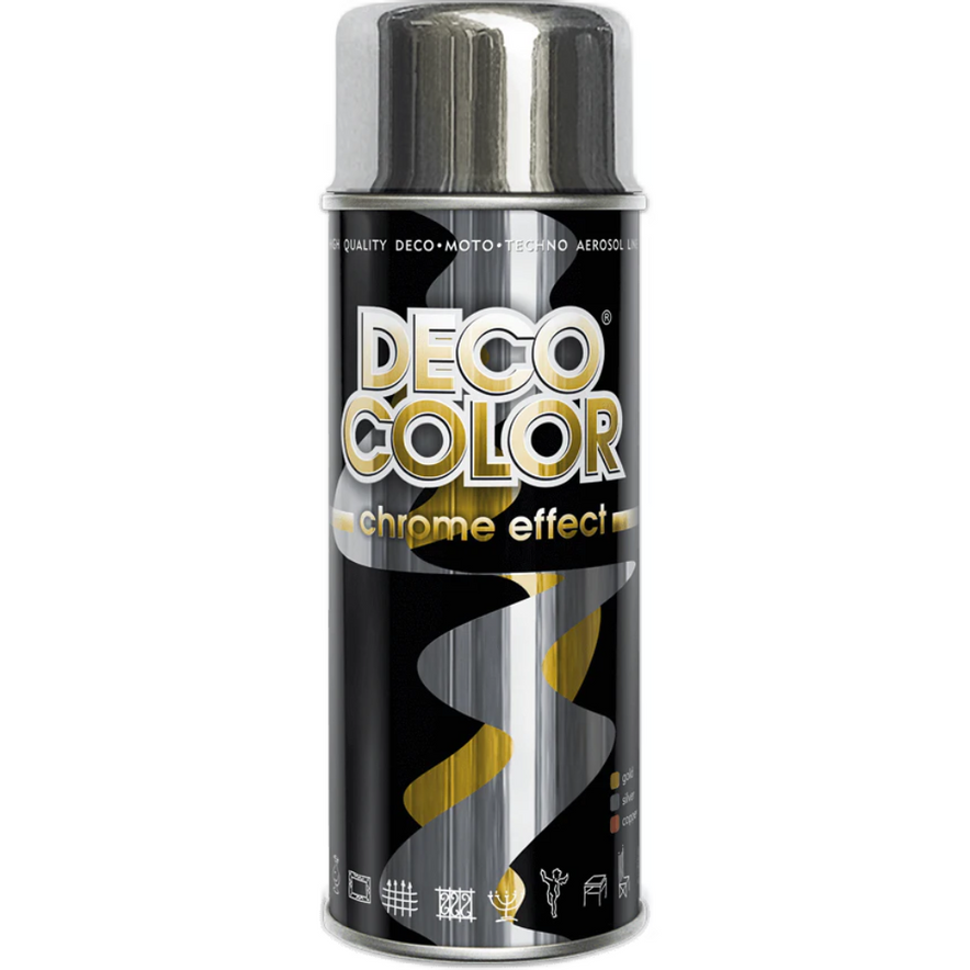 Chrome Effect Spray Paint - Mirror Finish for Stunning Decorative Projects