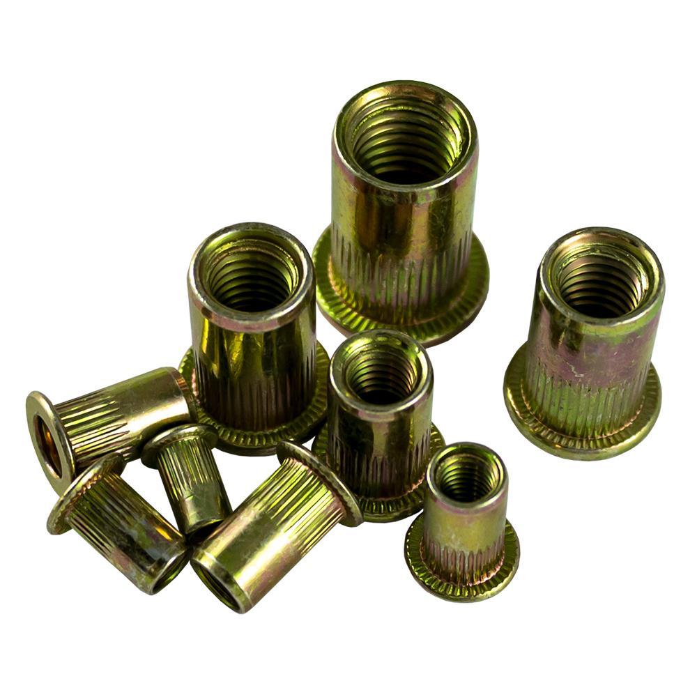 Zinc Knurled Rivet Nut Assortment (150 Pieces) – Versatile Fastening Solutions