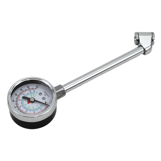 PG‑15 bar Tyre Pressure Gauge – Chrome Metal 0‑220 psi Pneumatic Dial