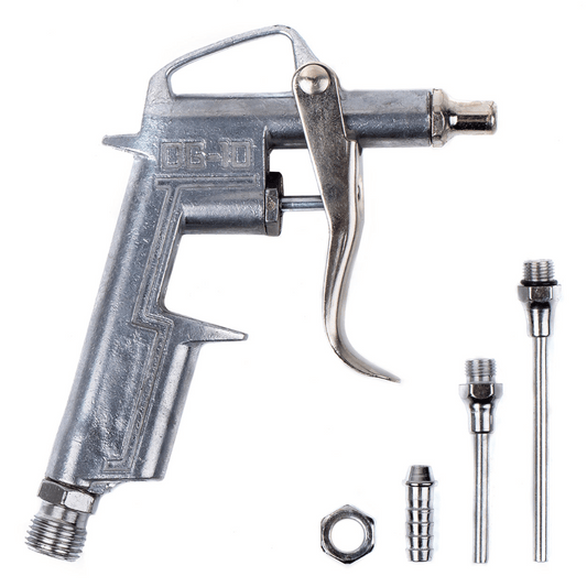 Pneumatic Air Duster Kit – 3 Nozzles & Adapters, 1/4″ Fitting, 1.2–3 Bar