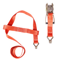 Ratchet Tie-Down Strap – Steel Claw Hooks, Trailer & Car Transport 5,000 kg 50 mm × 3 m