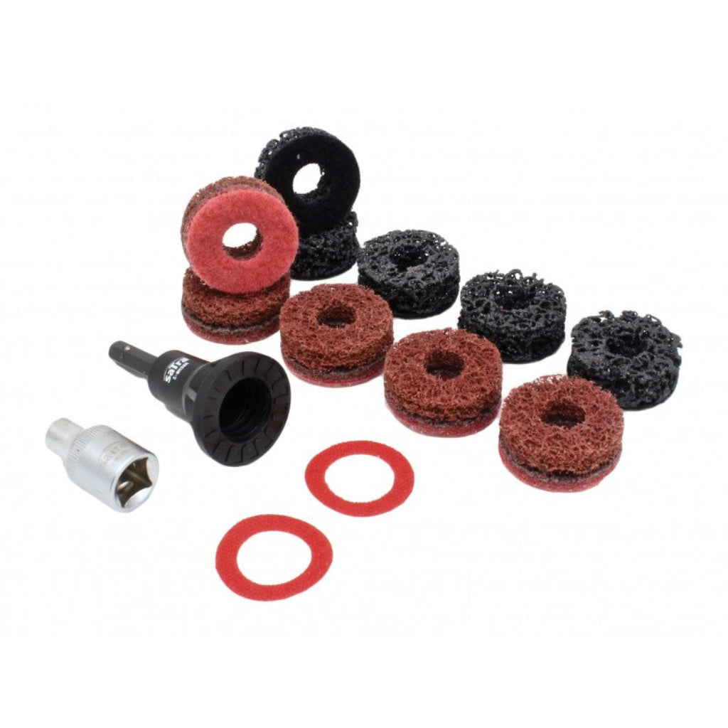 14-Piece Automotive Hub And Brake Disc Cleaner Set For Removing Rust