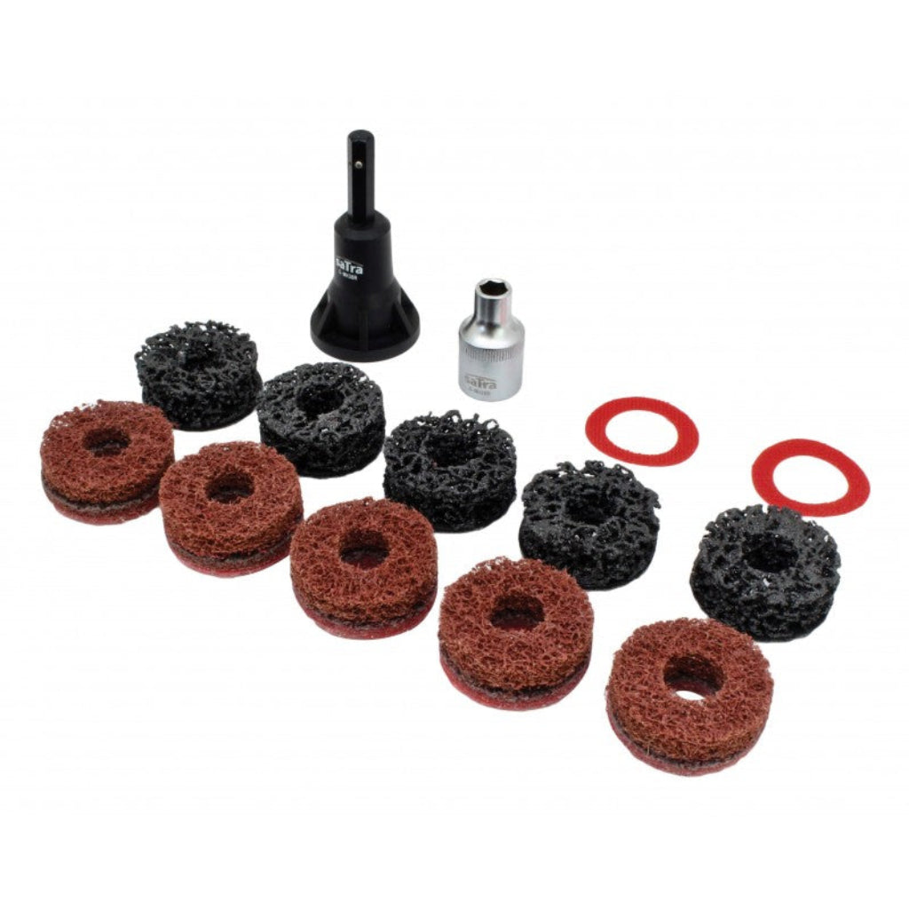 14-Piece Automotive Hub And Brake Disc Cleaner Set For Removing Rust