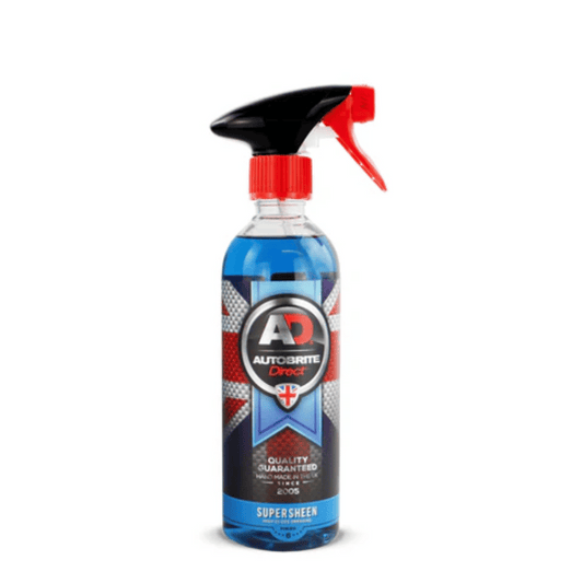 Autobrite Direct Supersheen 500 ml – High-Gloss Spray Dressing for Plastic, Vinyl & Rubber