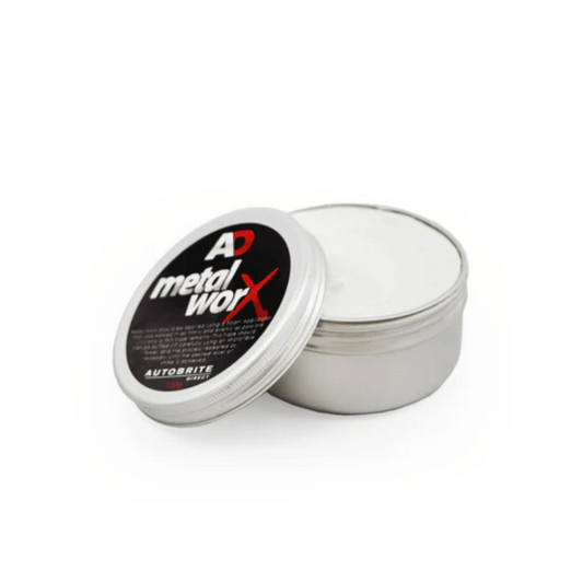 Autobrite Direct MetalWorx Metal Cleaner & Polish 100 g – Chrome, Exhaust & Alloy Shine Paste