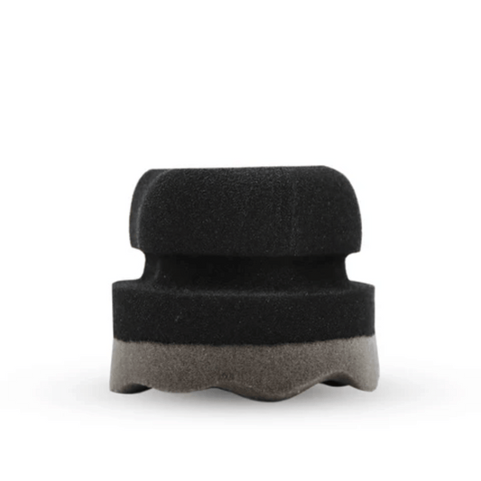 Contoured Trim & Tyre Dressing Waffle Applicator – Ergonomic Grip for Even Coverage