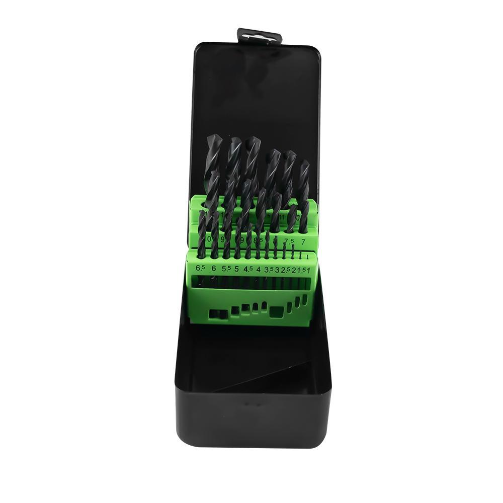 25-Piece HSS 4241 Twist Drill Set (1-13mm) – Precision and Durability for Metal Drilling