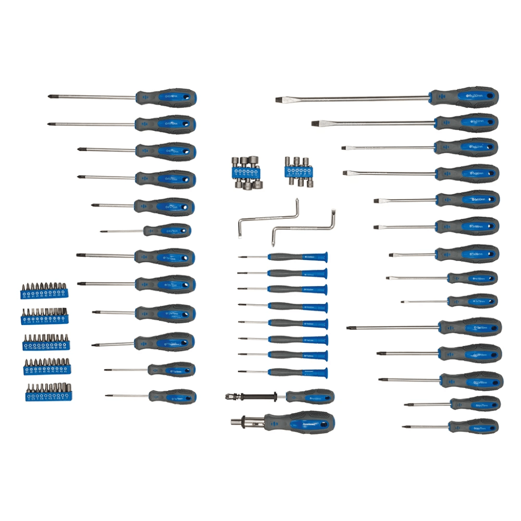 100 Piece Screwdriver & Bit Set – Magnetic Tips & Storage Stand