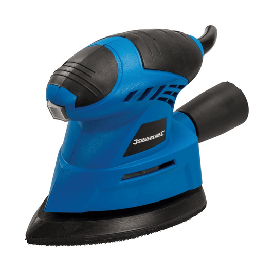 130 W Orbital Detail Sander – 140 mm Hook & Loop With Dust‑Extract Port