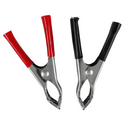 Set of 2 Electrical Clip Assortment – Crocodile Clips for Battery & Test Leads