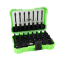 57-Piece Impact Bit Set with Quick-Change Adapter – S2 Steel, Black Finish