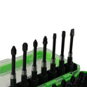 57-Piece Impact Bit Set with Quick-Change Adapter – S2 Steel, Black Finish