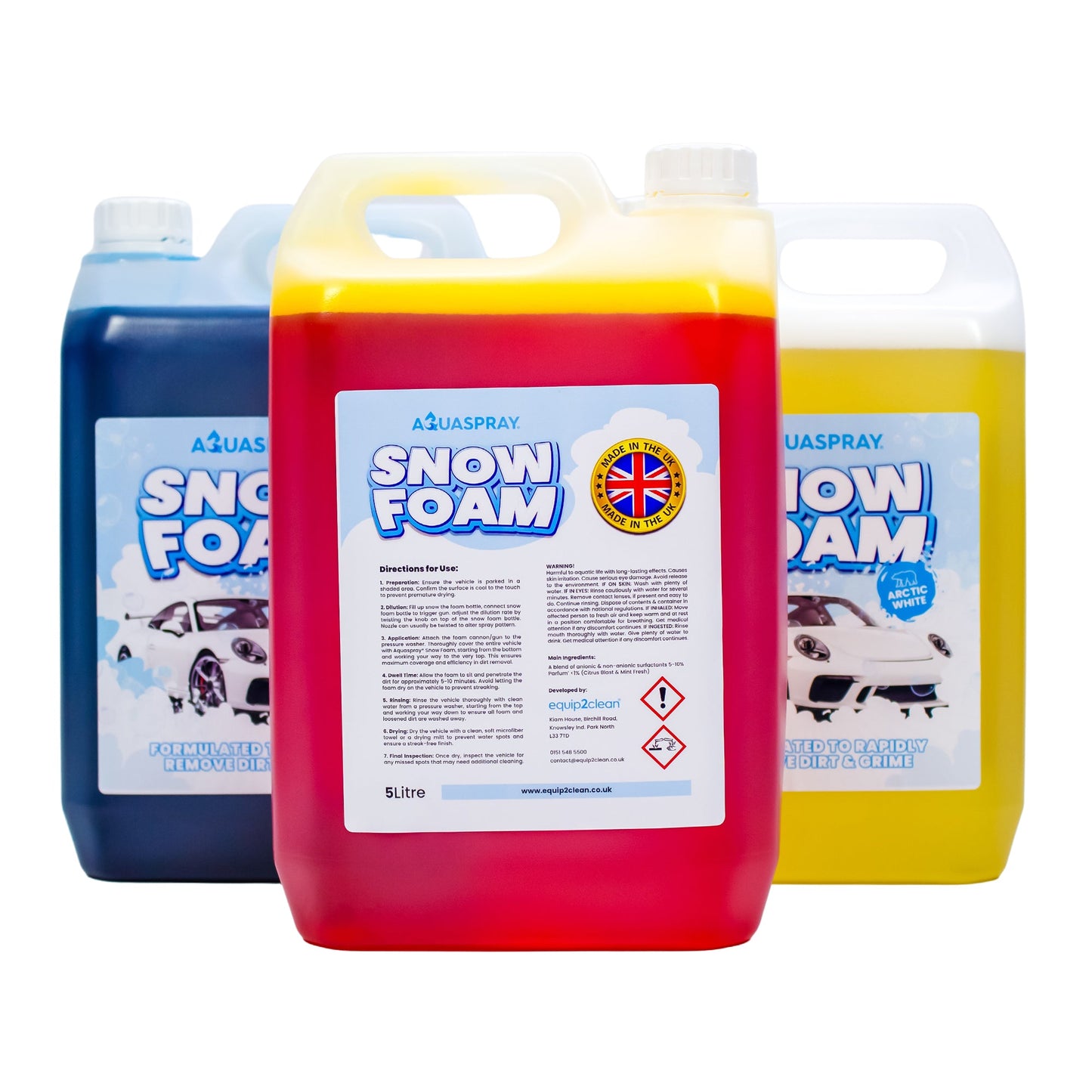 Aquaspray® Snow Foam Car Wash Detergent (5 litres) Eco-Friendly