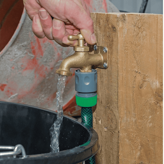 Draper 02251 Take‑Anywhere Brass Garden Tap – Solid Brass, Hoses Anywhere