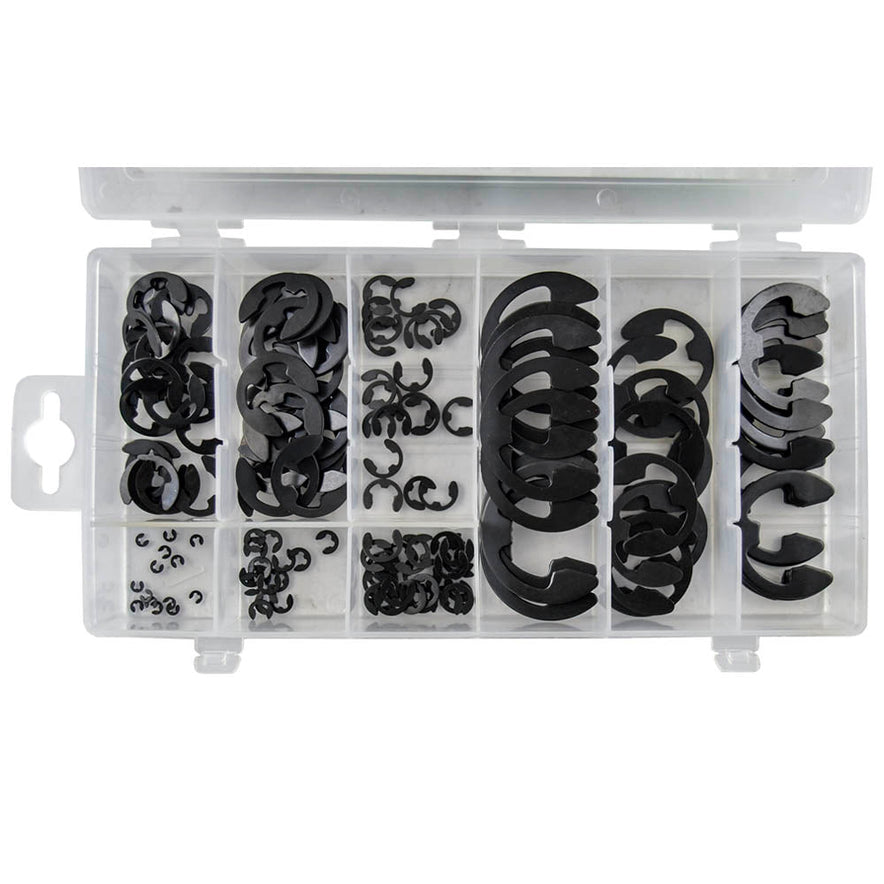 E-Circlip Assortment Kit (150 PCS) – Durable E-Clips for Mechanical Applications