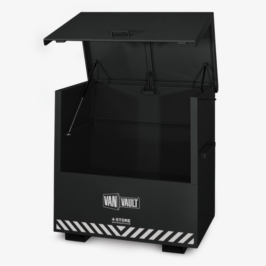 Van Vault 4‑Store Secure Tool Storage Box – 3 mm Steel, Dual BS‑5 Locks, 173 kg