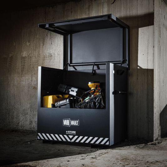 Van Vault 4‑Store Secure Tool Storage Box – 3 mm Steel, Dual BS‑5 Locks, 173 kg