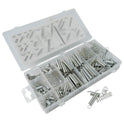 Spring Assortment Set 200pc Zinc Plated Steel Compression Extension Expansion