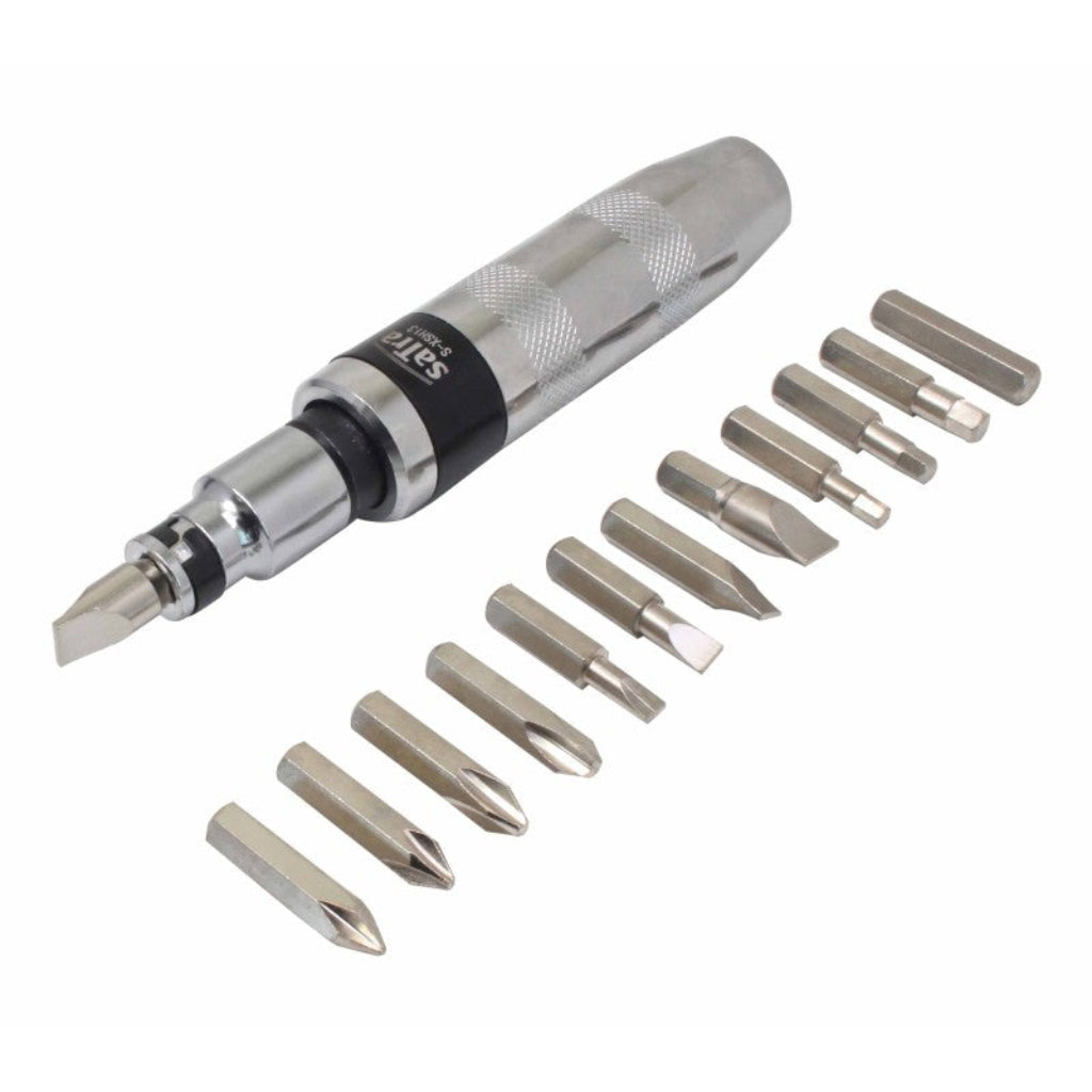 Heavy Duty 1/2in Hand Impact Screw Driver 13 Impact Screwdriver Bits In Case